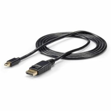 Imagem de StarTech.com 6ft Mini DisplayPort to DisplayPort Cable - M/M - mDP to DP 1.2 Adapter Cable - Thunderbolt to DP w/ HBR2 Support (MDP2DPMM6),Black