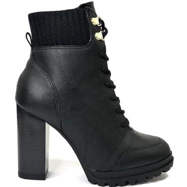 Imagem de Bota Coturno Feminina Vizzano Salto Bloco 3089.102
