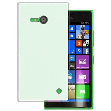 Imagem de MILEGOO Capa de telefone ultrafina para Nokia Lumia 730 Dual SIM, pudim de gel de silicone macio para Nokia Lumia 730 Dual SIM 4,7 polegadas (branca)