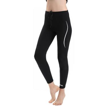 Imagem de REALON Calça de mergulho masculina e feminina, roupa molhada, meia-calça de natação de neoprene de 3 mm, 2 mm, longa, mergulho, surf, caiaque, mantém aquecido para treino, mergulho, snorkel, canoagem,