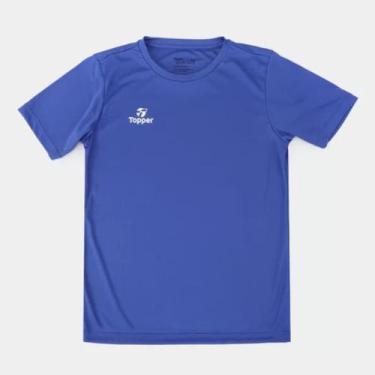 Imagem de Camiseta Topper Classic Infantil Azul Royal