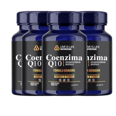 Imagem de Kit 4 coenzima Q10 (ubiquinona) 60 Capsula 200 mg pura original