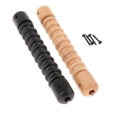 Imagem de Dynwave Shuffleboard scorer ábaco grânulo sistema de pontuação snooker bilhar placa pontuação madeira shuffleboard score keeper para jogos de mesa, Madeira e Preto