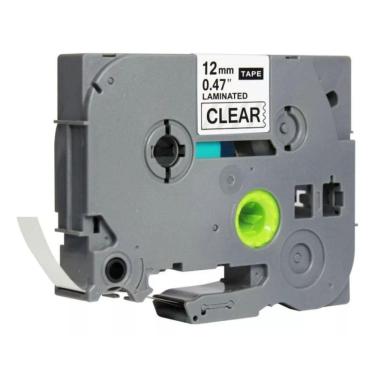 Imagem de Fita Tze Tz 231 Compatível P/ Rotulador Brother 12mm Colors Transparente