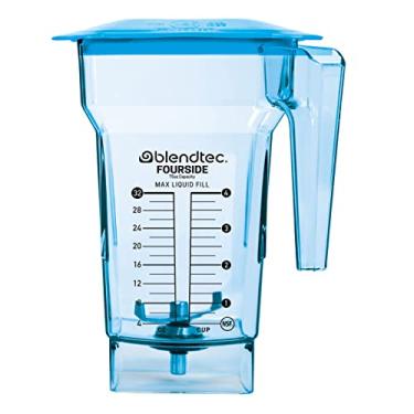 Imagem de Blendtec Frasco FourSide (2,13 g) Liquidificador de quatro lados, de nível profissional, azul