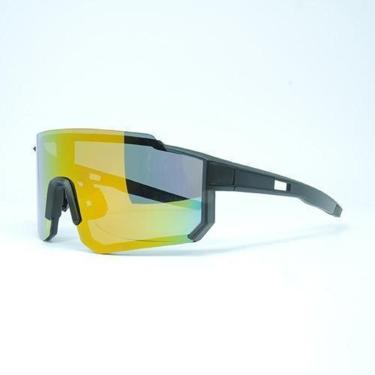 Imagem de Óculos Sol Trakker HD acetato Vermelho espelhadas Amarelado máscara apoio emborrachado nariz-Unissex