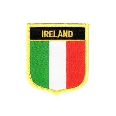 Imagem de Ruoming 1 PÇ Patch de bandeira da Irlanda bordado a ferro ou costurado, tático, militar, nacional da Irlanda (Irlanda)*