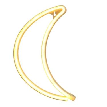 Imagem de Luminária Lua Led Neon Luz Parede Usb Pilha
