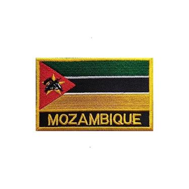 Imagem de Ruoming 1 peça de adesivos de bandeira de Moçambique a ferro ou costure em bordado tático militar nacional Moçambique (Moçambique)