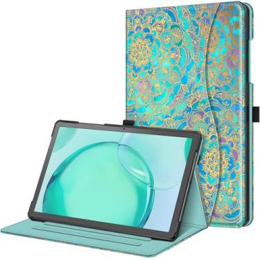 Imagem de Fintie Capa para Samsung Galaxy Tab A9 Plus/A9+ 5G 11 polegadas modelo 2023 (SM-X210/X216/X218), capa traseira com suporte inteligente de visualização em vários ângulos com bolso despertar/hibernar