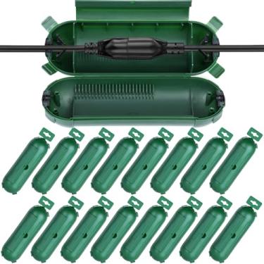 Imagem de Pacote com 16 capas de segurança para extensão externa, IP44 à prova d'água, compartimento ajustável, estojo de segurança, caixa de conexão elétrica para ferramentas elétricas, luzes decorativas de