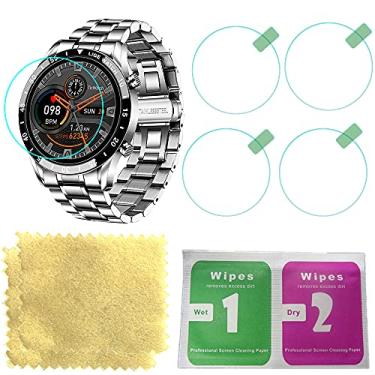 Imagem de Octelect Tela de vidro temperado para relógio inteligente lige, protetor de tela com 4 peças em um pacote