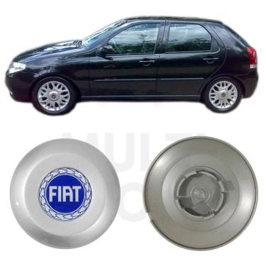 Imagem de Calota Centro Roda Aro 15 Fiat Palio Siena Luxury Prata