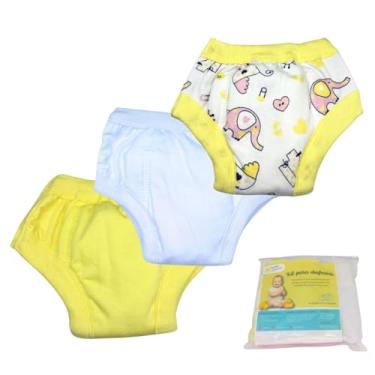Imagem de Kit 3 Desfralde Bebê Treinamento Elefante/Amarelo/Branco