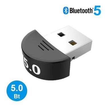 Imagem de Adaptador Bluetooth Usb Csr 5.0 Conector Pc Windows Sem Fio - USB Dong
