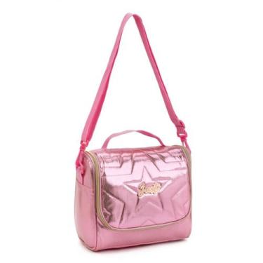 Imagem de Lancheira Marmita Juvenil Metalizada Fashion Denlex, Rosa