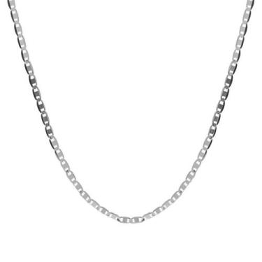 Imagem de Colar de prata 925 fina unissex rommanel fino piastrine 50 cm 830067