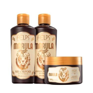 Imagem de Kit Marula Felps Shampoo, Condicionador e Mascara - Felps Professional