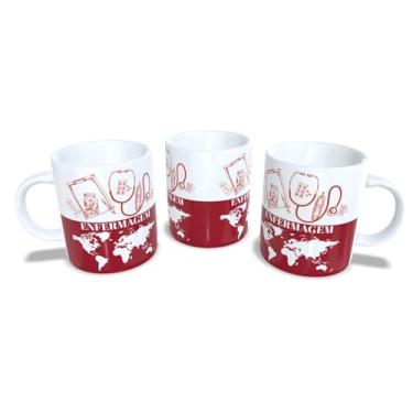 Imagem de Canecas de Porcelana Branca Personalizadas Profissões (Enfermagem2)