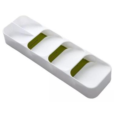 Imagem de Porta Separador de Talher com 5 Divisórias Organizador Gaveta Mesa - L