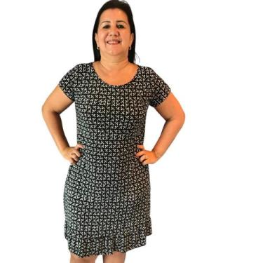 Imagem de Vestido Plus Size Babado Confortável Tamanho Único - Felicity
