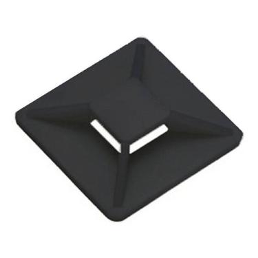 Imagem de Fixador Adesivo 40x40x6,4mm Preto Com 50 G20, Preto