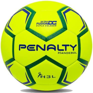 Imagem de Bola de Handebol Masculino H3L Ultra Fusion X Penalty, Amarelo, Verde