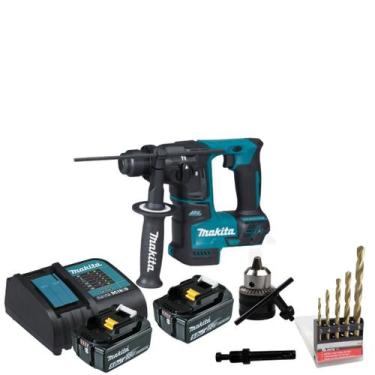 Imagem de Martelete Rompedor 2 Baterias 18v 5ah Dhr171 Makita Com Acessórios