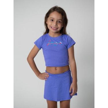 Imagem de Cropped Dry Cool Infantil Elo Summer Roxo - Bravo, 01