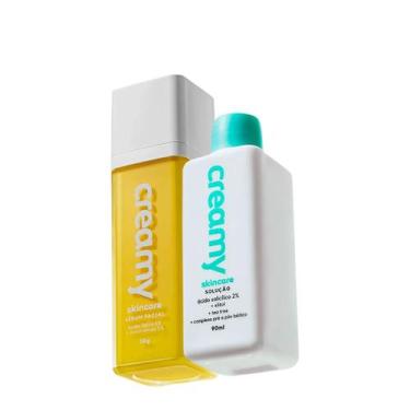 Imagem de Kit Creamy Ácido Salicílico Solução Tônica Antiacne e Ácido Lático Sér
