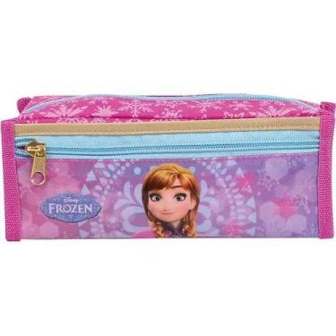 Imagem de Estojo Escolar Duplo DMW 37099 Frozen Disney, Roxo