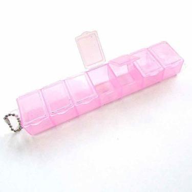 Imagem de Caixinha organizadora 7 divisorias pedrarias comprimidos - MIX DA JO