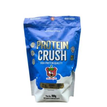 Imagem de Protein Crush whey 900g Refil - Under Labz - zero soja, Morango