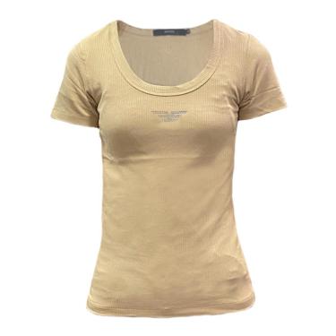 Imagem de Blusa Ellus Baby Look Canelada Hotfix-Feminino