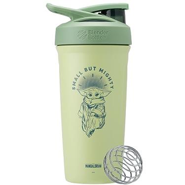 Imagem de BlenderBottle Garrafa coqueteleira Star Wars Sport isolada de aço inoxidável com batedor de arame, 680 g, pequena, mas poderosa – Shakes de proteína e hidratação para atletas e entusiastas de fitness