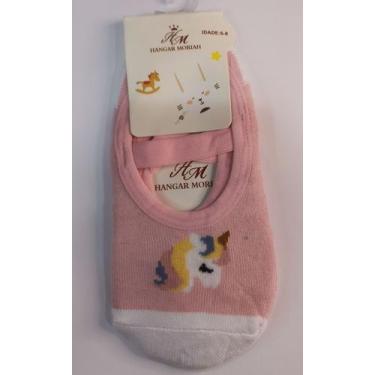 Imagem de Meia Sapatilha Pilates Infantil menina com Estampas Antiderrapante - s