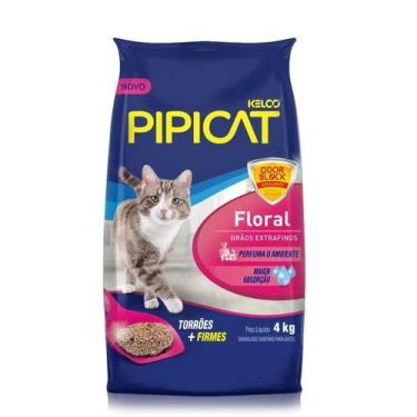Imagem de Pipicat Floral Areia Sanitária Kelco - Para Gatos-4 Kg 