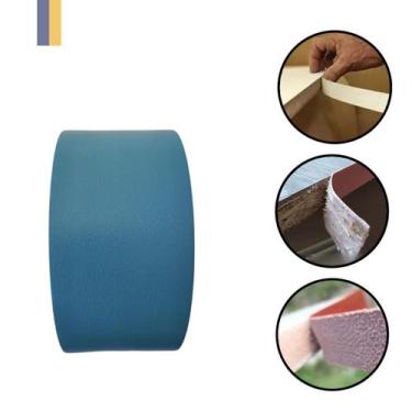 Imagem de Fita De Borda Pvc Para Madeira Azul Petroleo Formica L114 22mm X 5m Re