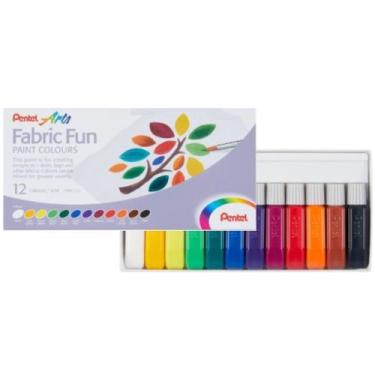 Imagem de Tinta Pentel Fabric Fun 12 Cores