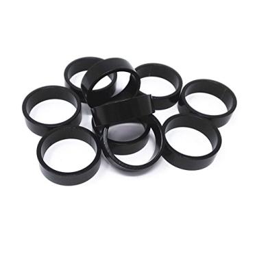 Imagem de HONBAY 10 peças de arruela de arruela de garfo de alumínio para bicicleta, arruela de fone de ouvido