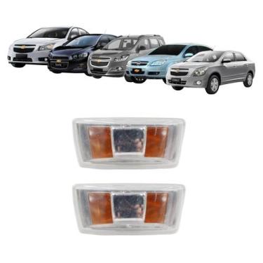 Imagem de 02 Lanterna Pisca Seta Lateral Paralama Vectra 2006 Até 2009 Cobalt 20