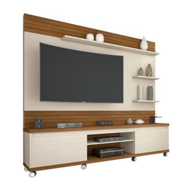 Imagem de Home Theater Para Tv Até 70 Polegadas Com Rodízios Cedro - GERMAI, OFF