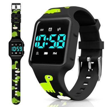 Imagem de Relógio de treinamento penico para crianças com contagem regressiva, alarmes, música ou alertas de vibração – à prova d'água para meninos e meninas de 2 a 9 anos, 2-Preto-MengLong, Digital