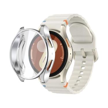 Imagem de Case TPU360 Capa Protetora LTimports compativel com Galaxy Watch 7 40mm Sm-L300 Bt e Sm-L305 Lte (LT-Prata)