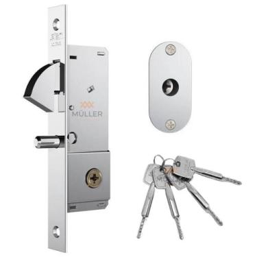 Imagem de Fechadura para Porta de Correr 1940 Tetra Bico de Papagaio Stam