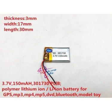 Imagem de Bateria 3,7v 150mah Caneta Gravador Mp3 Mp4 Relogio - KMIG