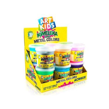 Imagem de Kimeleka Slime Metal Colors 180G Acrilex 12 Uns