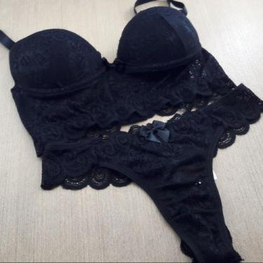 Imagem de Conjunto de lingerie com bojo rendado sensual - Conjunto Maya - brand