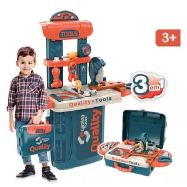 Imagem de Kit Bancada de ferramentas infantil - Brinquedos e Pelúcias