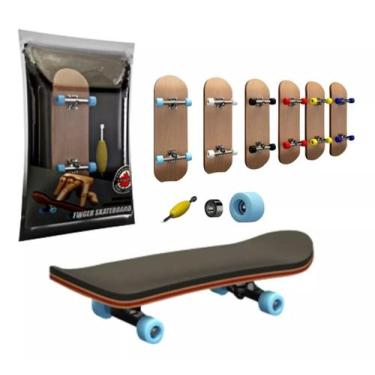 Imagem de Skate Dedo  Profissional De Madeira Com Rolamento Fingerboard - Smac